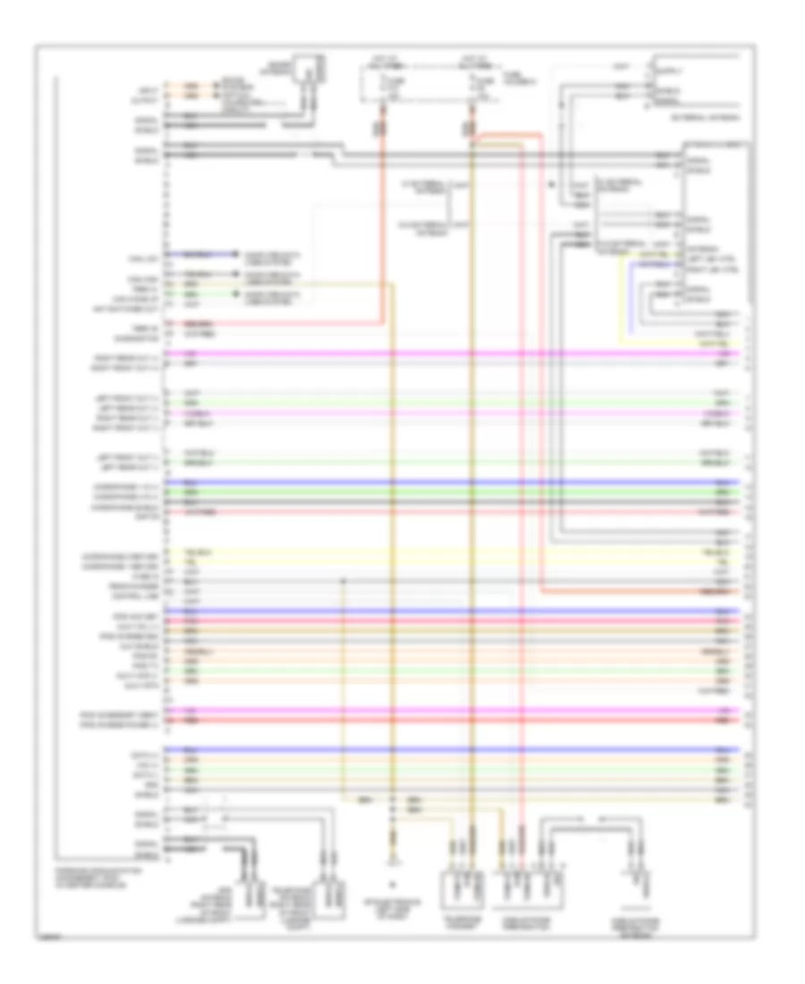 Premium Radio Wiring Diagram, without Bose (1 of 3) for Porsche Cayman 2010