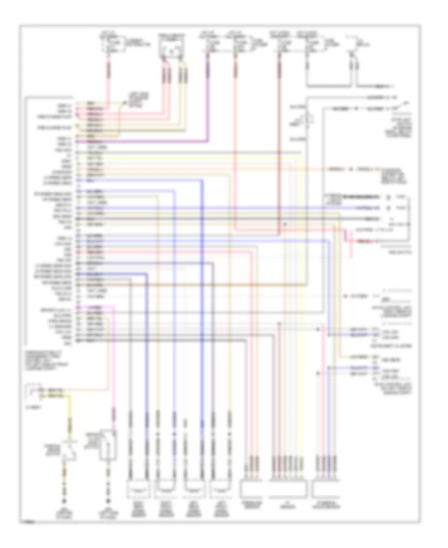 Anti lock Brakes Wiring Diagram with Stability Assist for Porsche Boxster S 2003