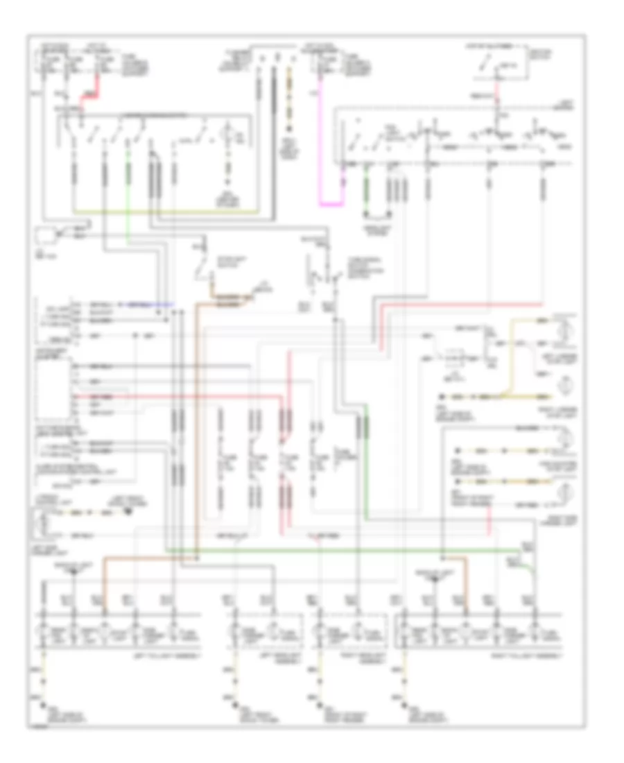 Exterior Lamps Wiring Diagram for Porsche Boxster S 2003