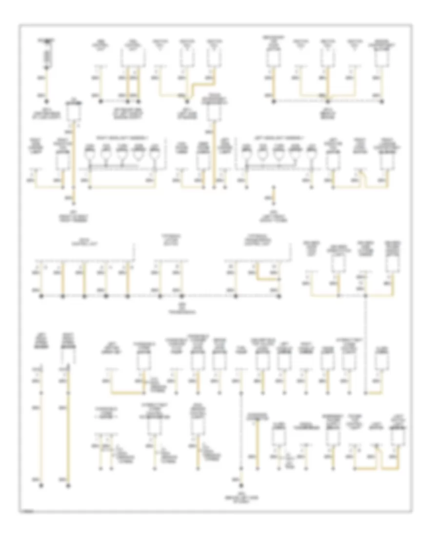 Ground Distribution Wiring Diagram 1 of 3 for Porsche Boxster S 2003