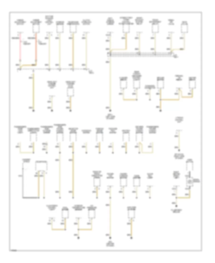 Ground Distribution Wiring Diagram 2 of 3 for Porsche Boxster S 2003