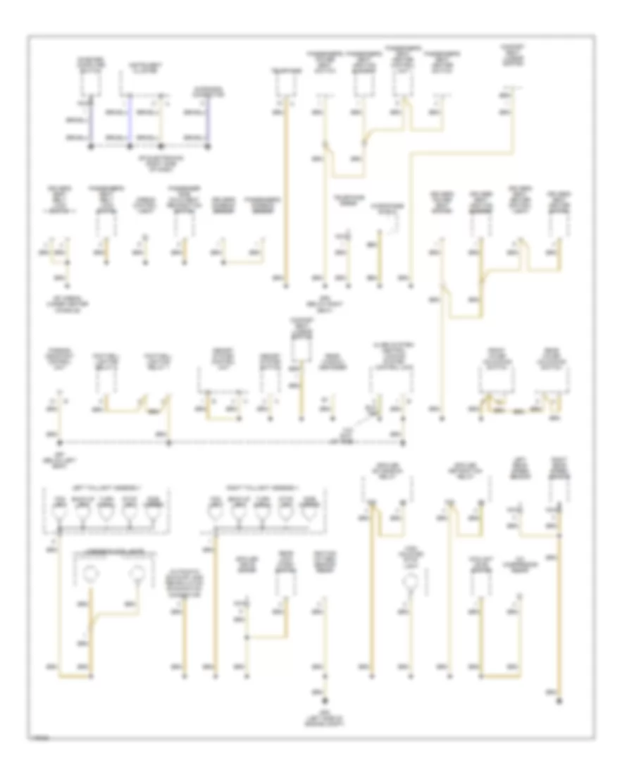 Ground Distribution Wiring Diagram 3 of 3 for Porsche Boxster S 2003