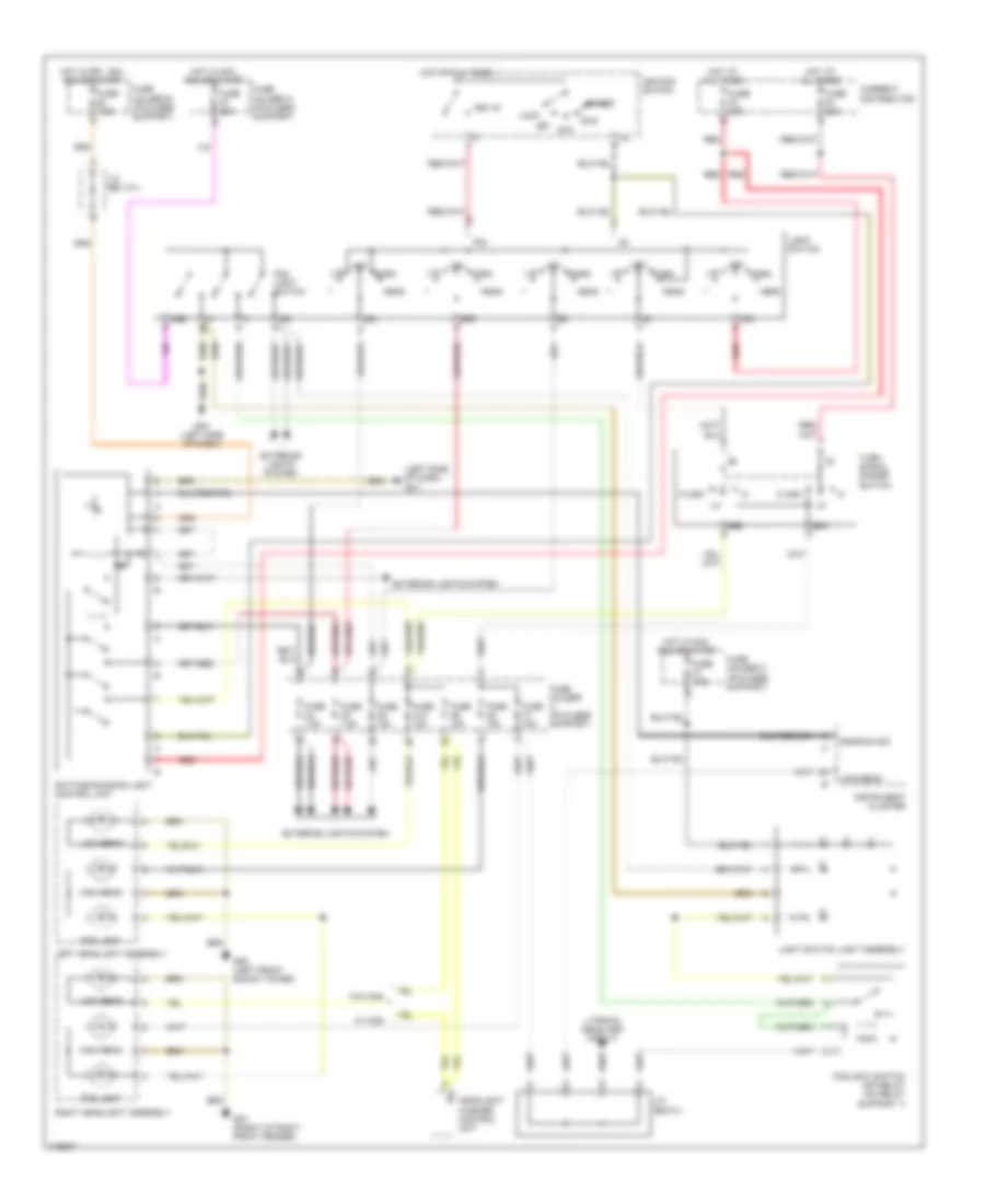 Headlamps Wiring Diagram with DRL for Porsche Boxster S 2003