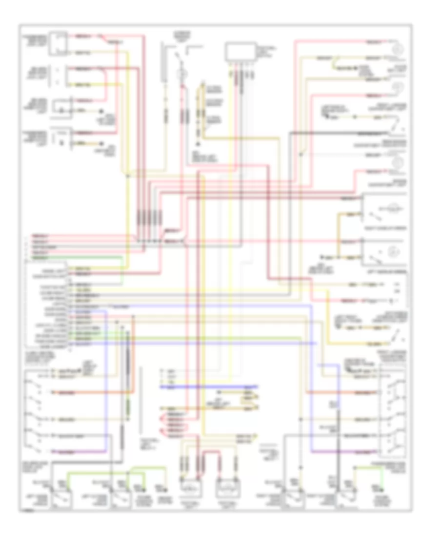 Interior Lights Wiring Diagram (2 of 2) for Porsche Boxster S 2003