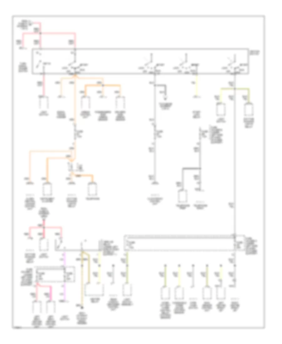 Power Distribution Wiring Diagram 2 of 3 for Porsche Boxster S 2003