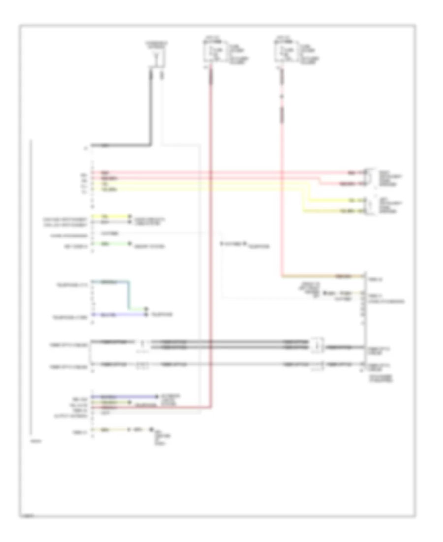 Radio Wiring Diagram, without Bose for Porsche Boxster S 2003