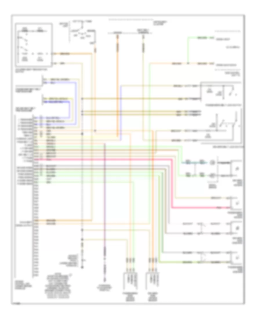 Supplemental Restraints Wiring Diagram for Porsche Boxster S 2003