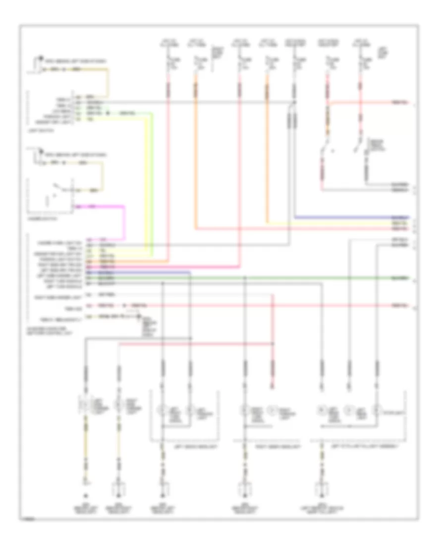 Exterior Lamps Wiring Diagram 1 of 2 for Porsche Cayenne S 2003