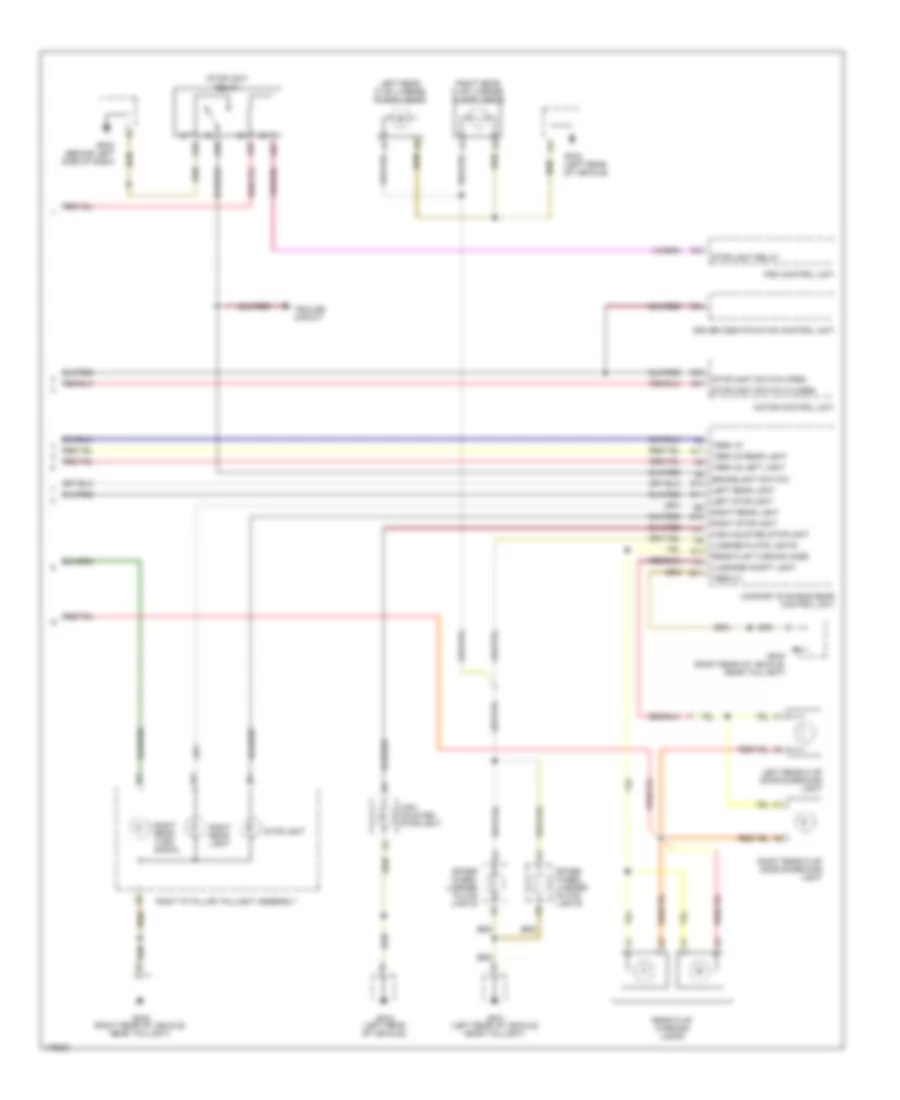 Exterior Lamps Wiring Diagram (2 of 2) for Porsche Cayenne S 2003