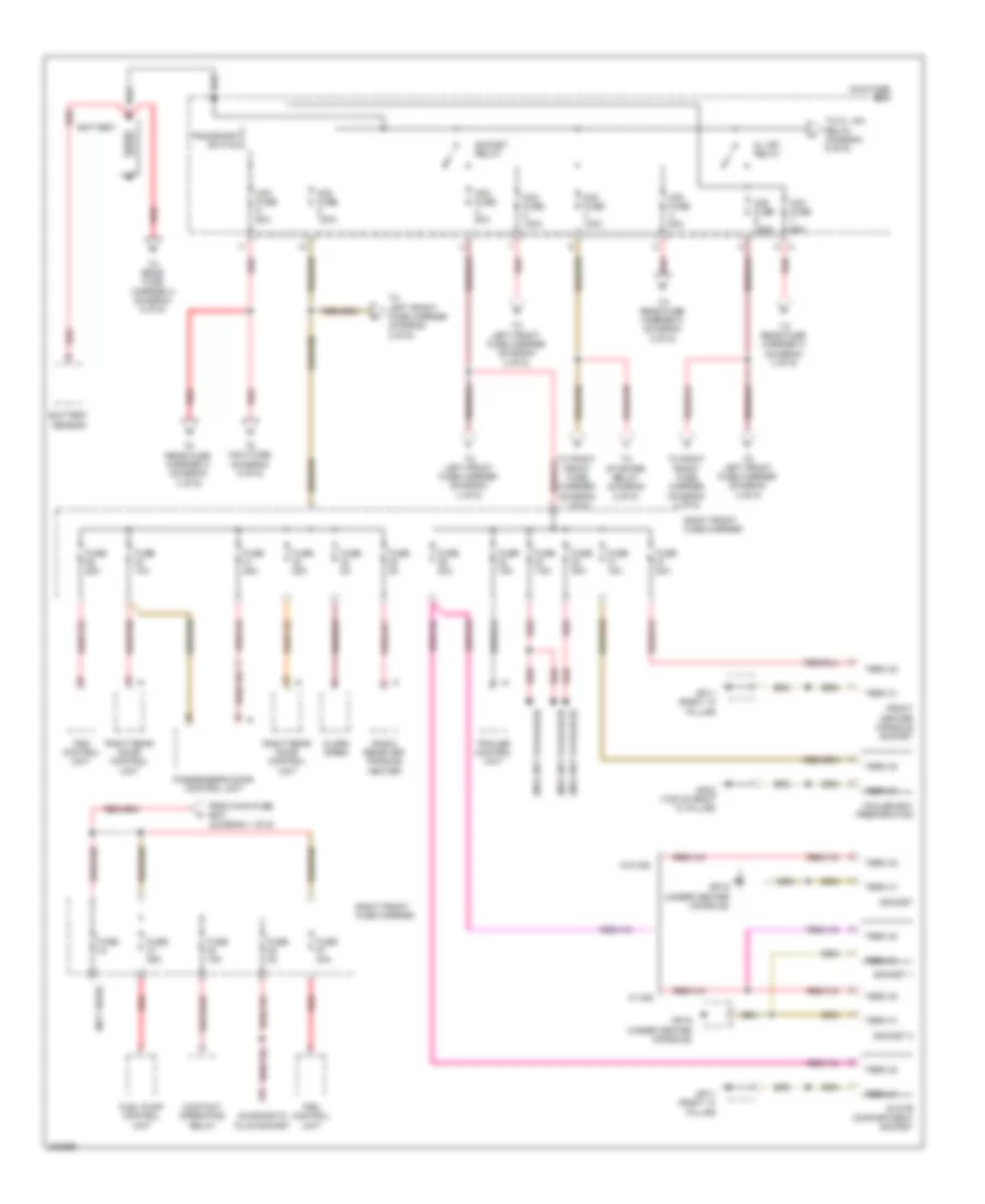 Power Distribution Wiring Diagram 1 of 6 for Porsche Panamera 4S 2010