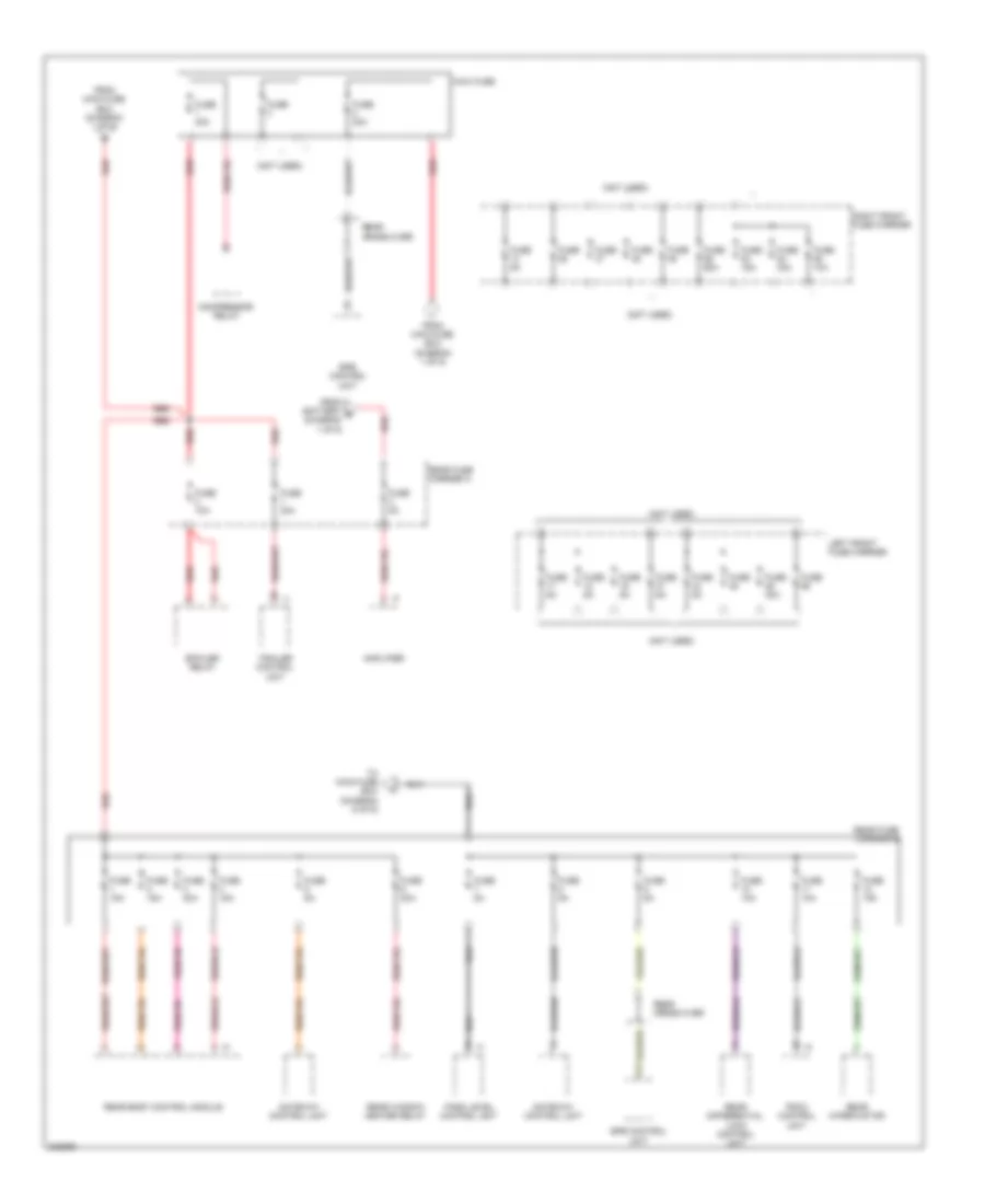 Power Distribution Wiring Diagram (5 of 6) for Porsche Panamera 4S 2010