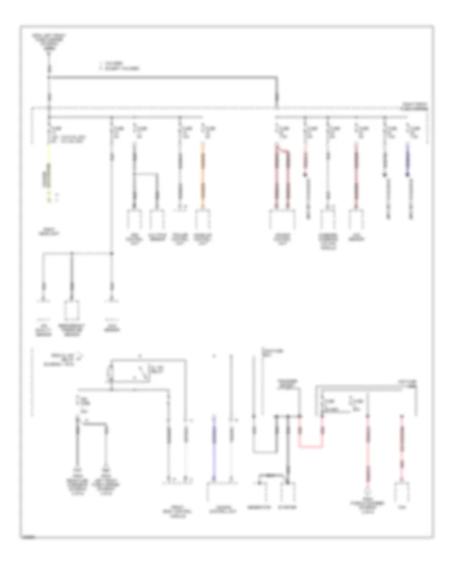 Power Distribution Wiring Diagram (6 of 6) for Porsche Panamera 4S 2010