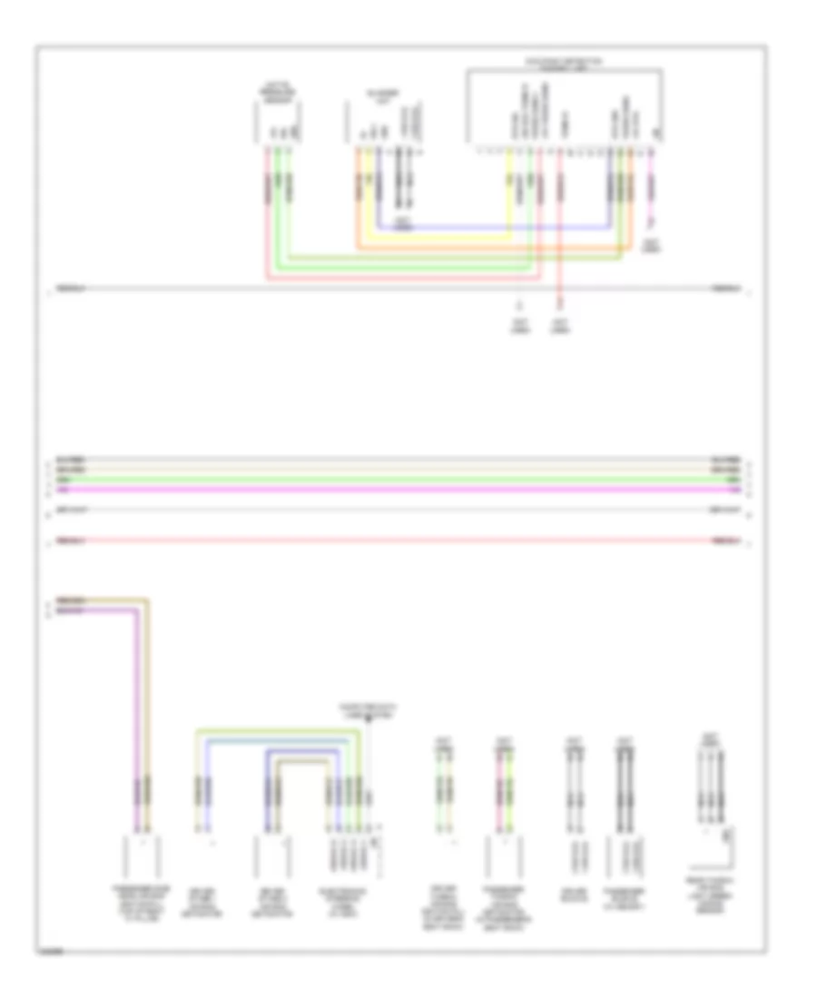 Supplemental Restraints Wiring Diagram (2 of 3) for Porsche Panamera 4S 2010