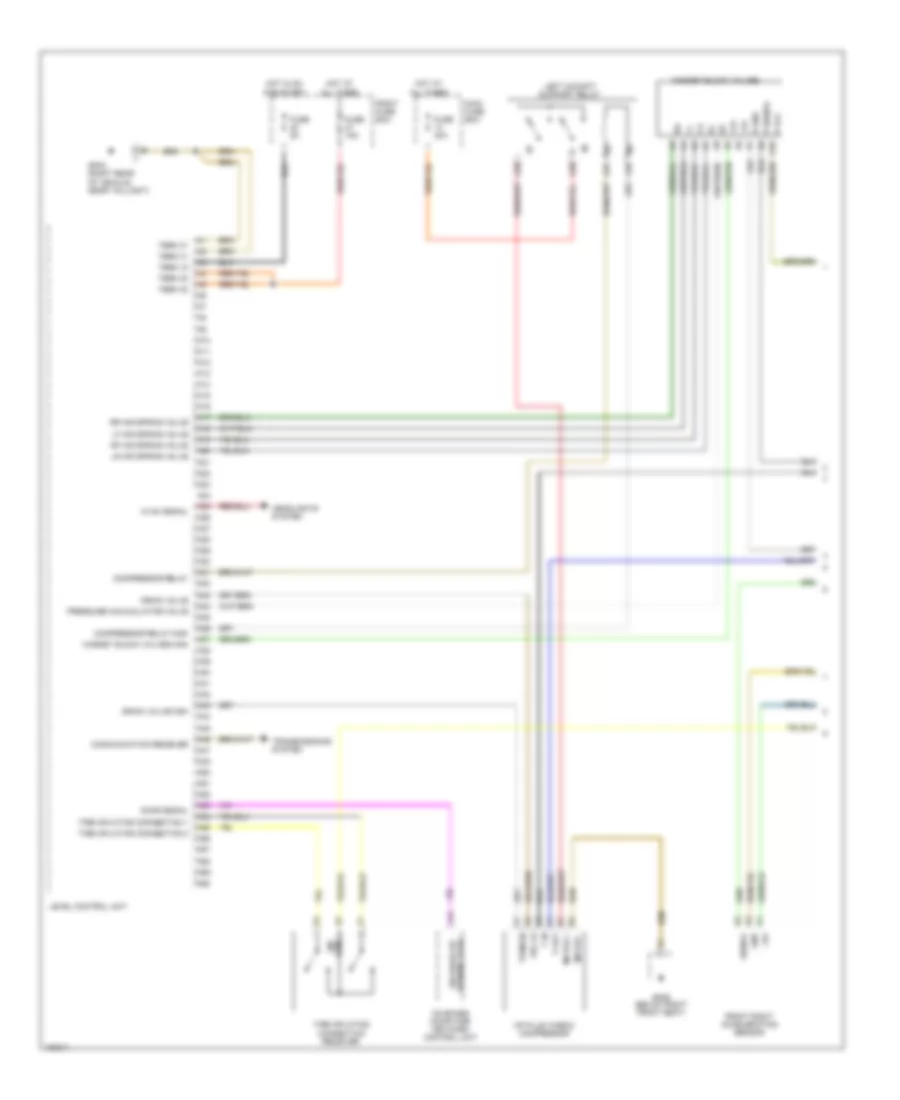 Electronic Suspension Wiring Diagram 1 of 2 for Porsche Cayenne Turbo 2003