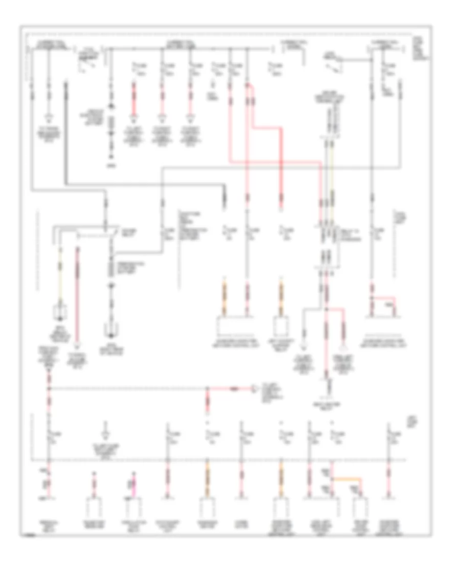 Power Distribution Wiring Diagram 1 of 8 for Porsche Cayenne Turbo 2003