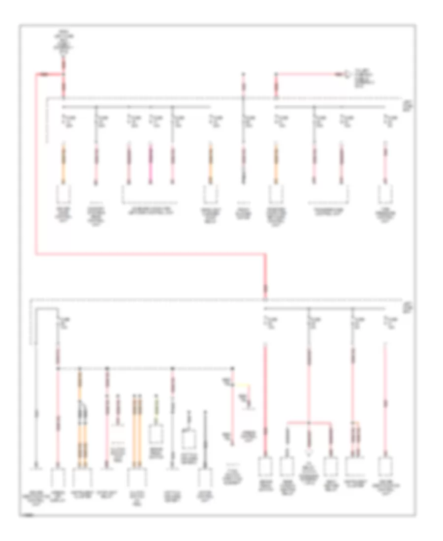 Power Distribution Wiring Diagram (2 of 8) for Porsche Cayenne Turbo 2003