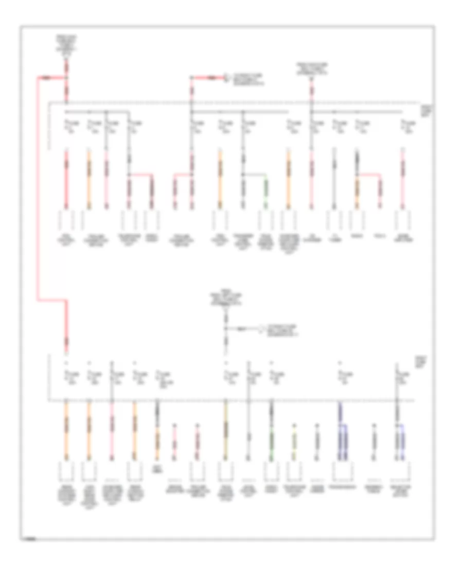 Power Distribution Wiring Diagram (4 of 8) for Porsche Cayenne Turbo 2003
