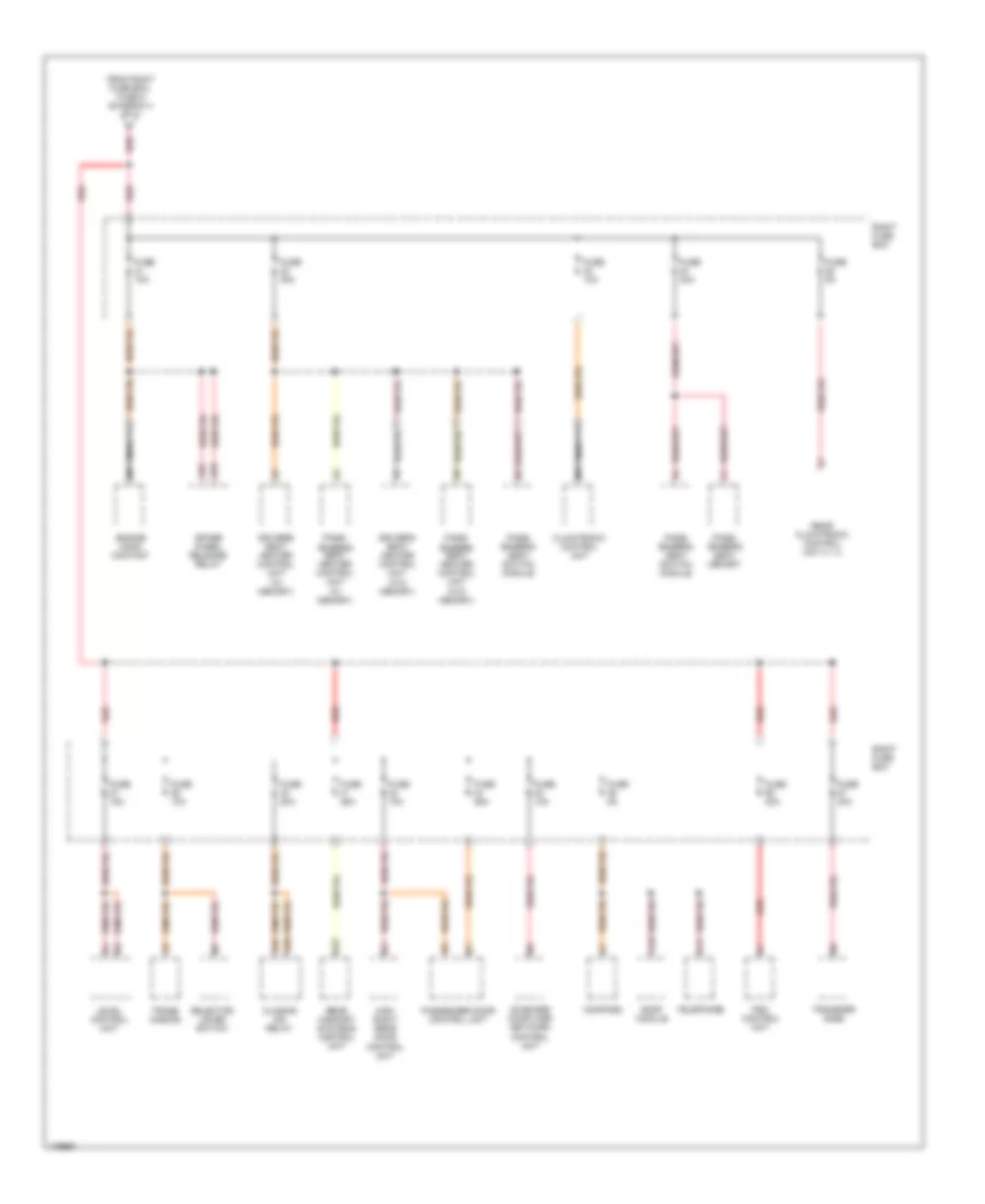 Power Distribution Wiring Diagram (5 of 8) for Porsche Cayenne Turbo 2003