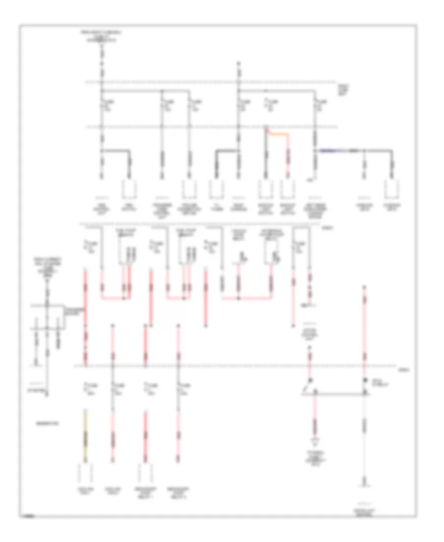 Power Distribution Wiring Diagram (6 of 8) for Porsche Cayenne Turbo 2003