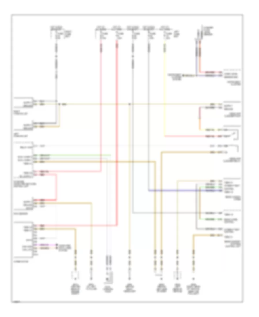 Электросхема стеклоочистителя, дворников и омывателя для Porsche Cayenne Turbo 2003