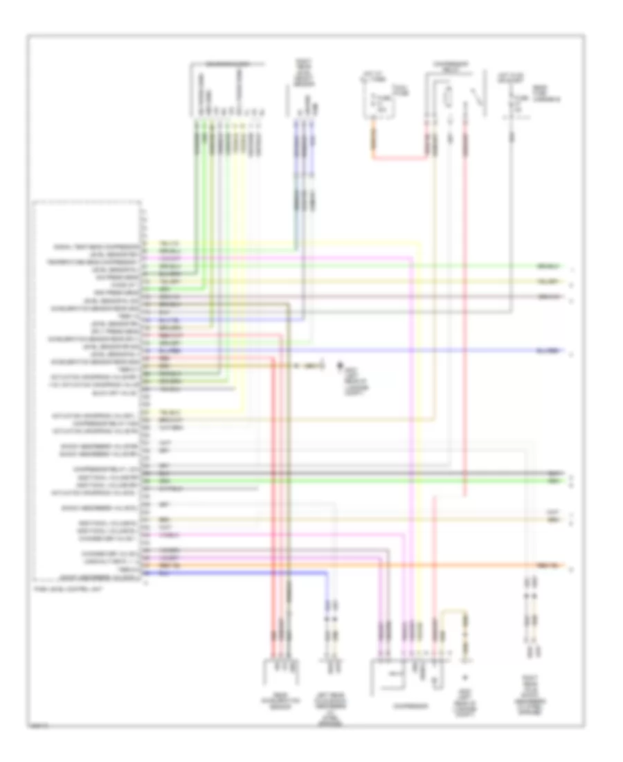Electronic Level Control Wiring Diagram 1 of 2 for Porsche Panamera S 2010