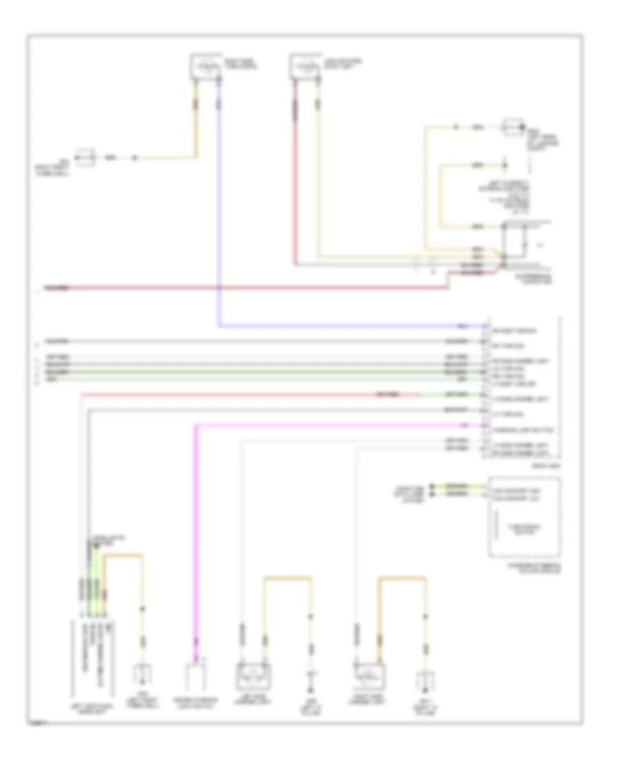 Exterior Lamps Wiring Diagram 2 of 2 for Porsche Panamera S 2010