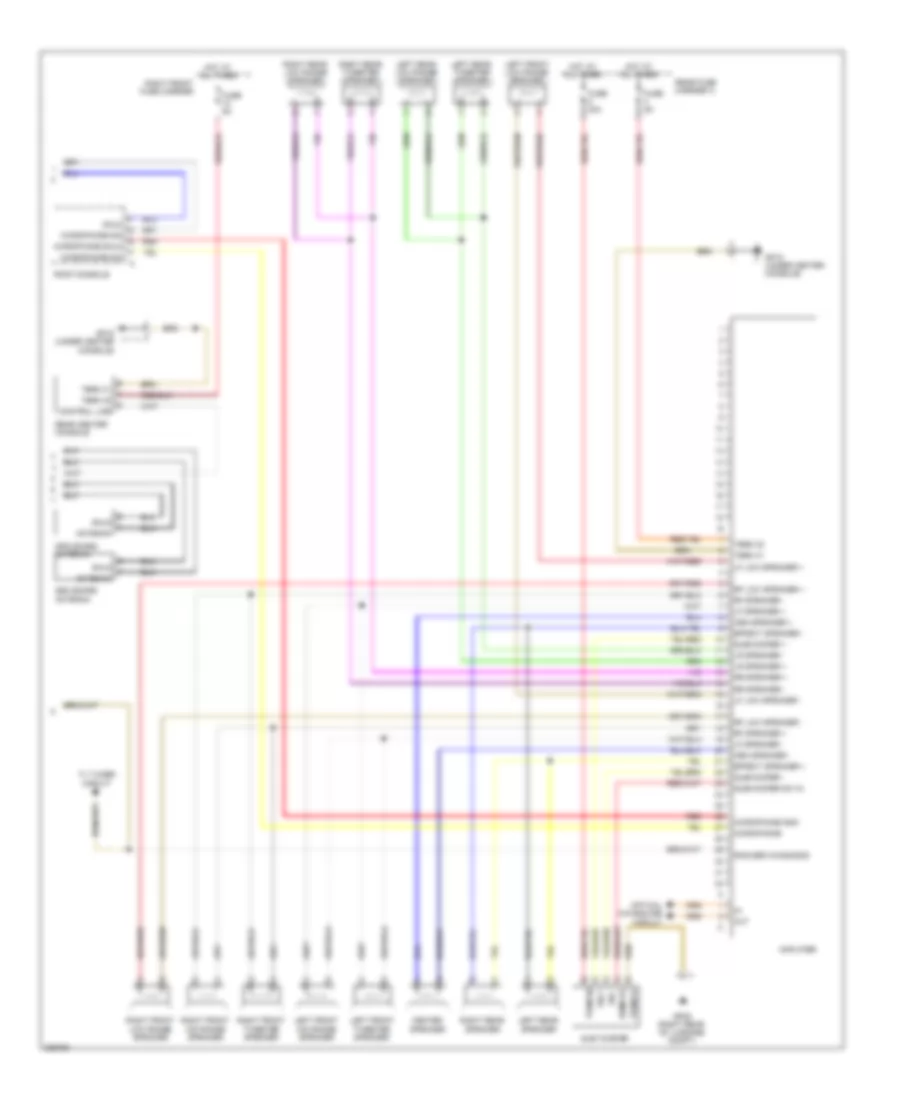 Navigation Wiring Diagram, with Bose (2 of 2) for Porsche Panamera Turbo 2010