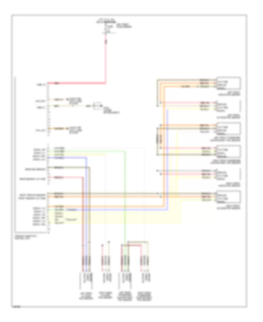 Parking Assistant Wiring Diagram for Porsche Panamera Turbo 2010