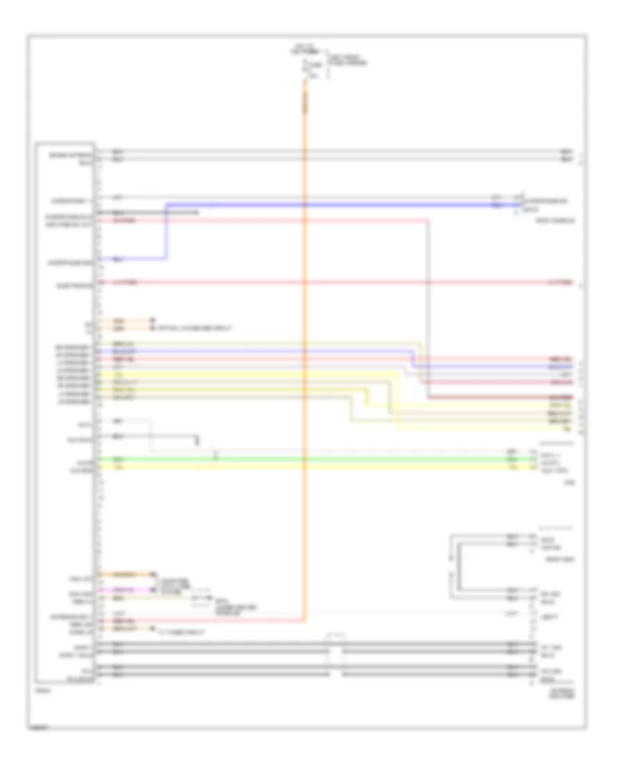 Base Radio Wiring Diagram with Amplifier 1 of 2 for Porsche Panamera Turbo 2010