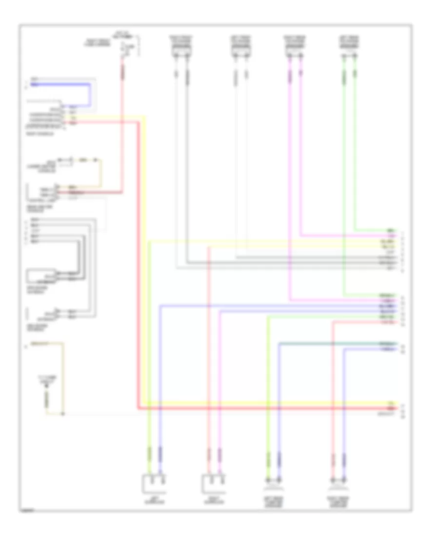 Premium Radio Wiring Diagram, with Burmester (2 of 3) for Porsche Panamera Turbo 2010