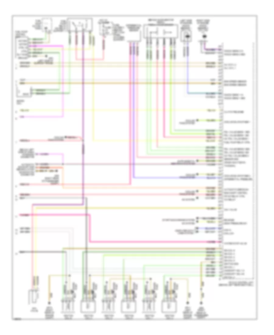 3.6L, Engine Performance Wiring Diagram, Early Production (3 of 3) for Porsche 911 Carrera 4 2004