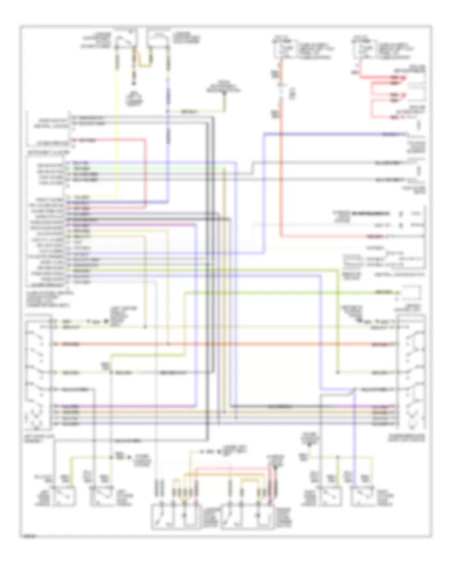 Power Door Locks Wiring Diagram Early Production for Porsche 911 Carrera 4 2004