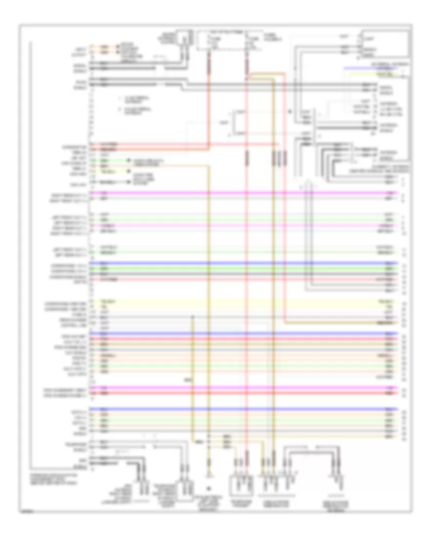 Navigation Wiring Diagram, without Bose (1 of 3) for Porsche 911 Carrera 2011