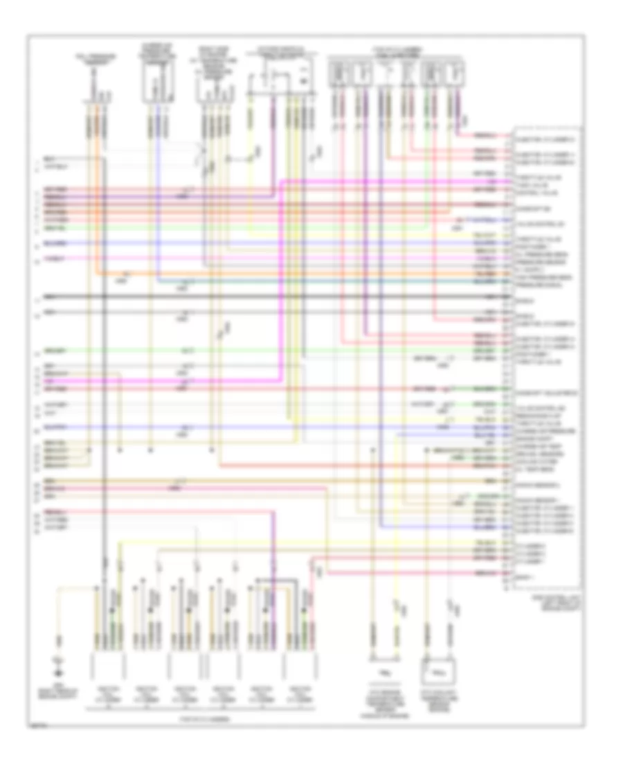 3.8L Twin Turbo, Engine Performance Wiring Diagram (5 of 5) for Porsche 911 Carrera 4S 2011