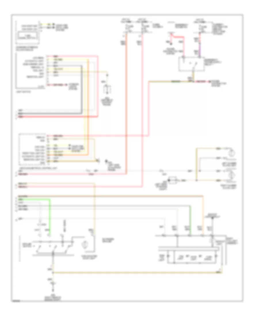 Exterior Lamps Wiring Diagram (2 of 2) for Porsche 911 Carrera 4S 2011