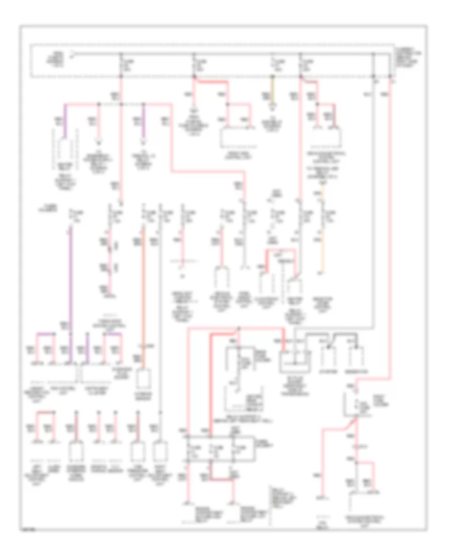 Power Distribution Wiring Diagram 2 of 4 for Porsche 911 Carrera 4S 2011