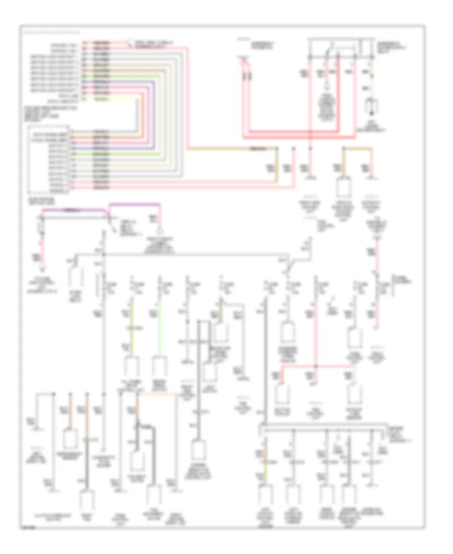 Power Distribution Wiring Diagram 3 of 4 for Porsche 911 Carrera 4S 2011