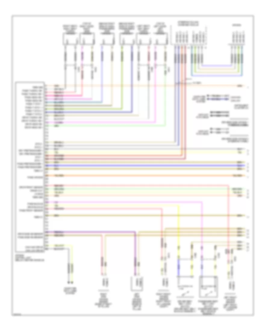 Supplemental Restraints Wiring Diagram 1 of 2 for Porsche 911 Carrera 4S 2011