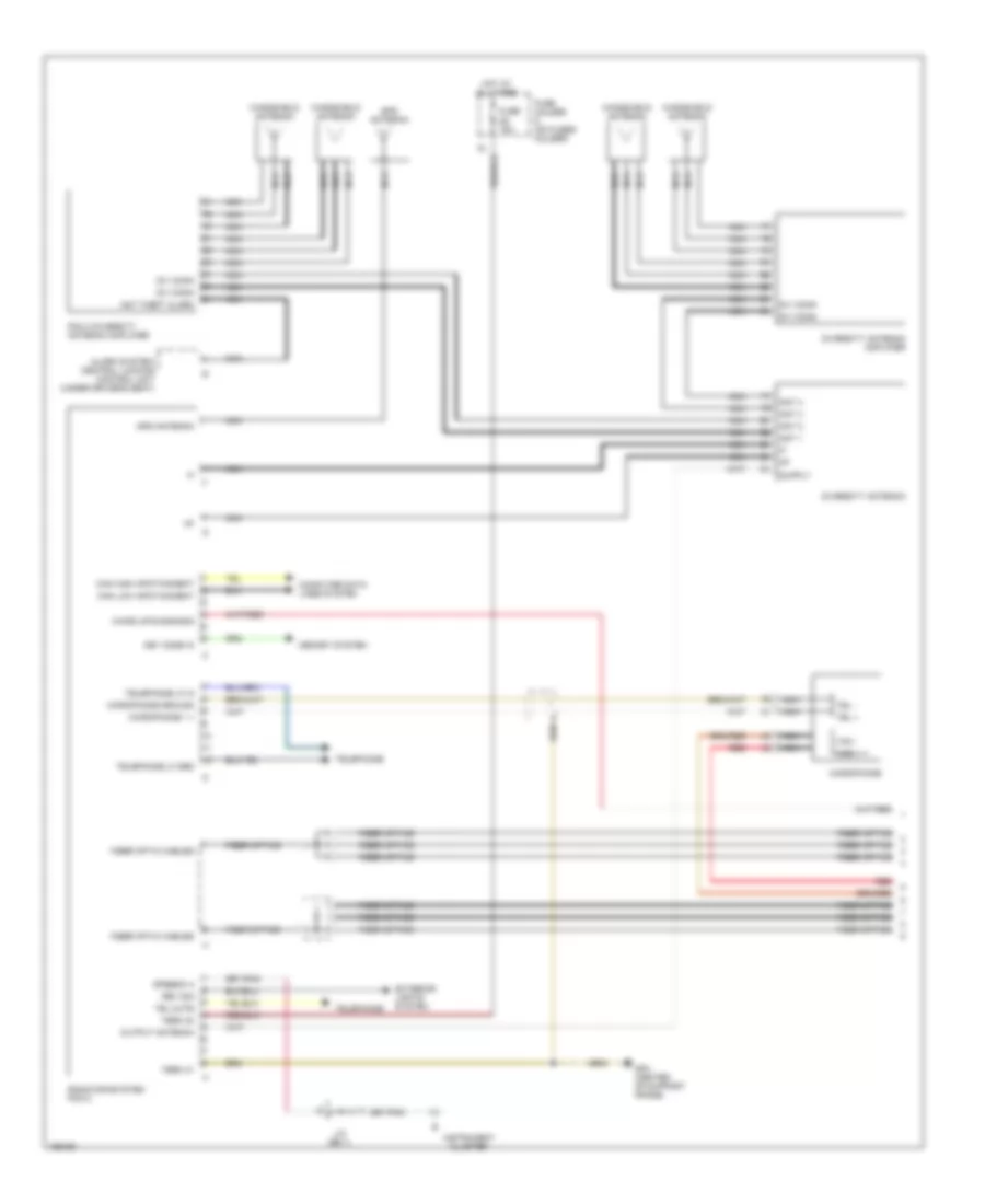 Radio Wiring Diagram with Navigation with Bose Early Production 1 of 2 for Porsche 911 Turbo 2004