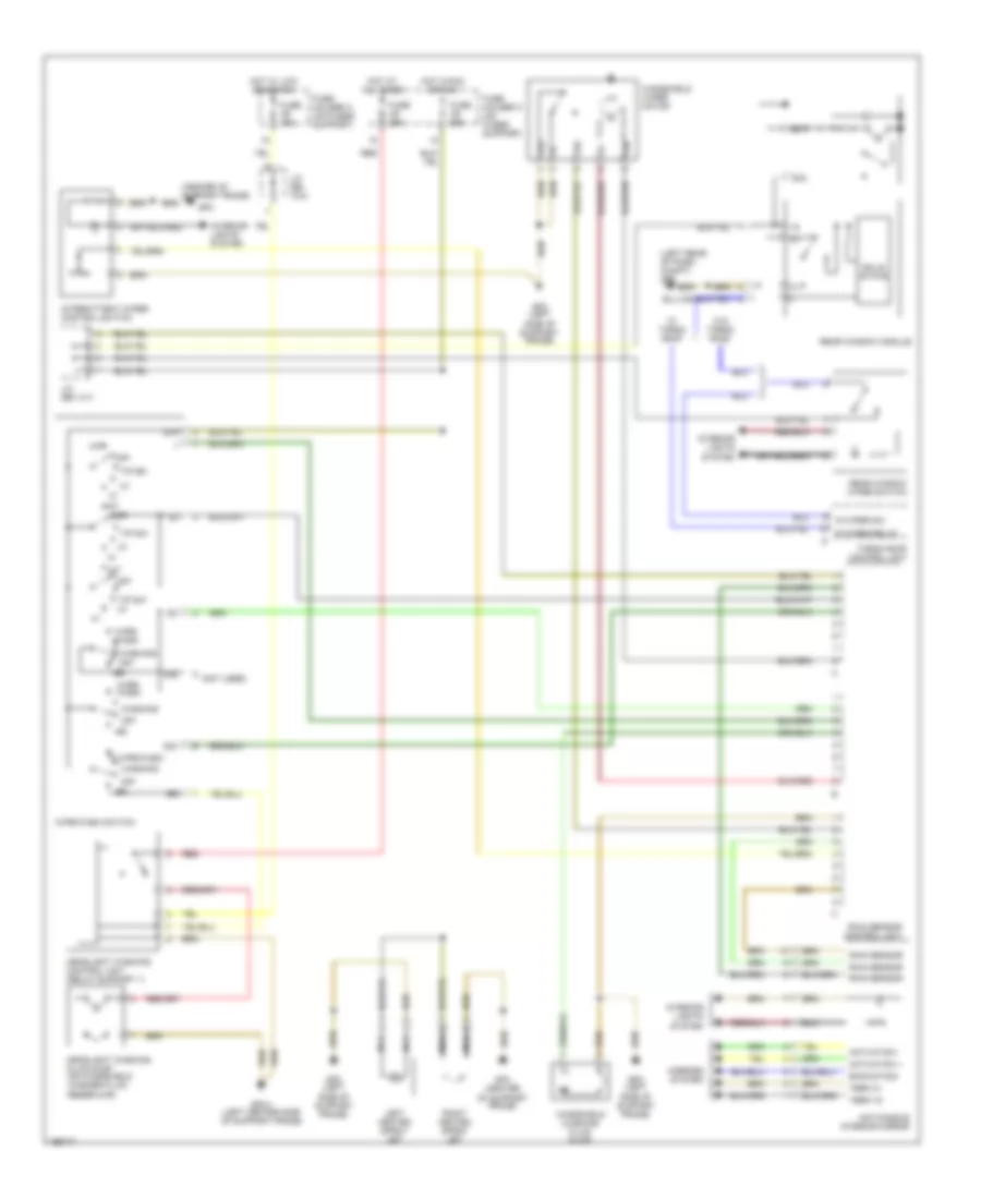 Электросхема стеклоочистителя, дворников и омывателя, С Датчик дождя, Дорестайлинг для Porsche 911 Turbo 2004