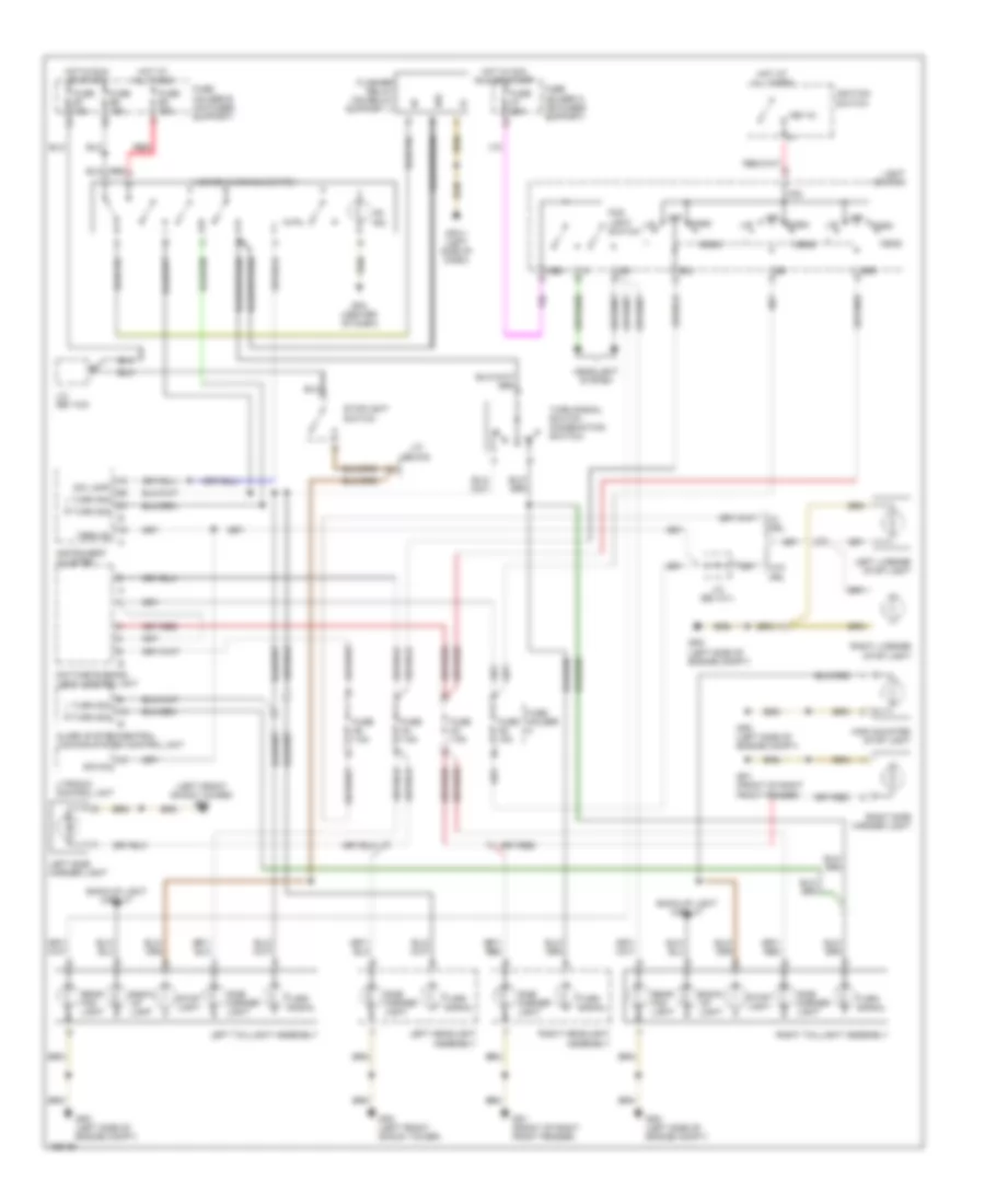 Exterior Lamps Wiring Diagram for Porsche Boxster 2004