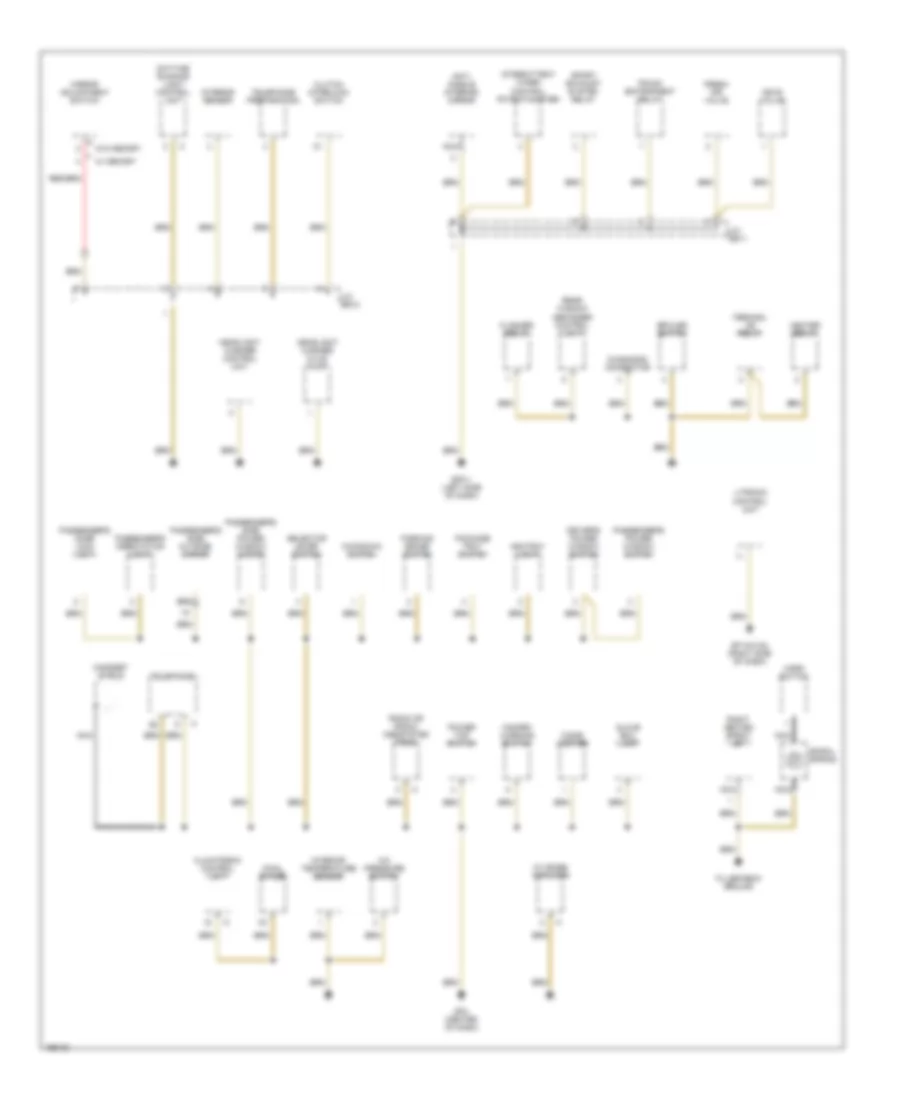 Ground Distribution Wiring Diagram (2 of 3) for Porsche Boxster 2004