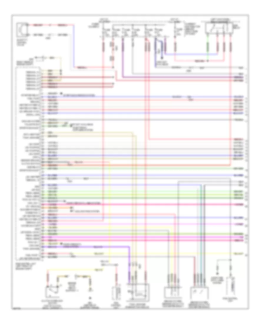 3.8L, Engine Performance Wiring Diagram (1 of 4) for Porsche 911 GT2 RS 2011