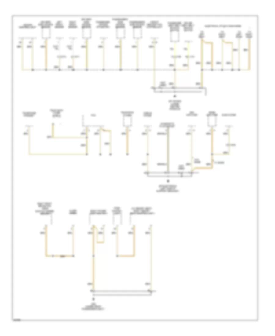 Ground Distribution Wiring Diagram (3 of 4) for Porsche 911 GT2 RS 2011