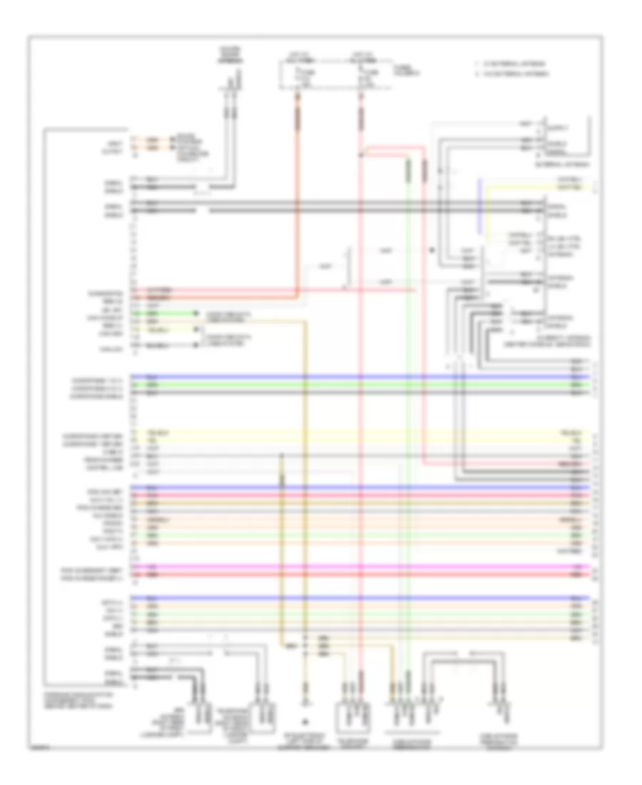 Premium Radio Wiring Diagram, with Bose (1 of 3) for Porsche 911 GT2 RS 2011