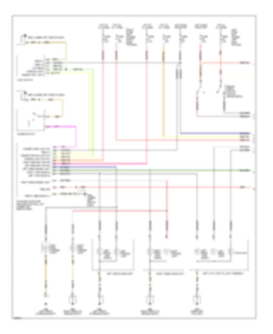 Exterior Lamps Wiring Diagram 1 of 2 for Porsche Cayenne 2004