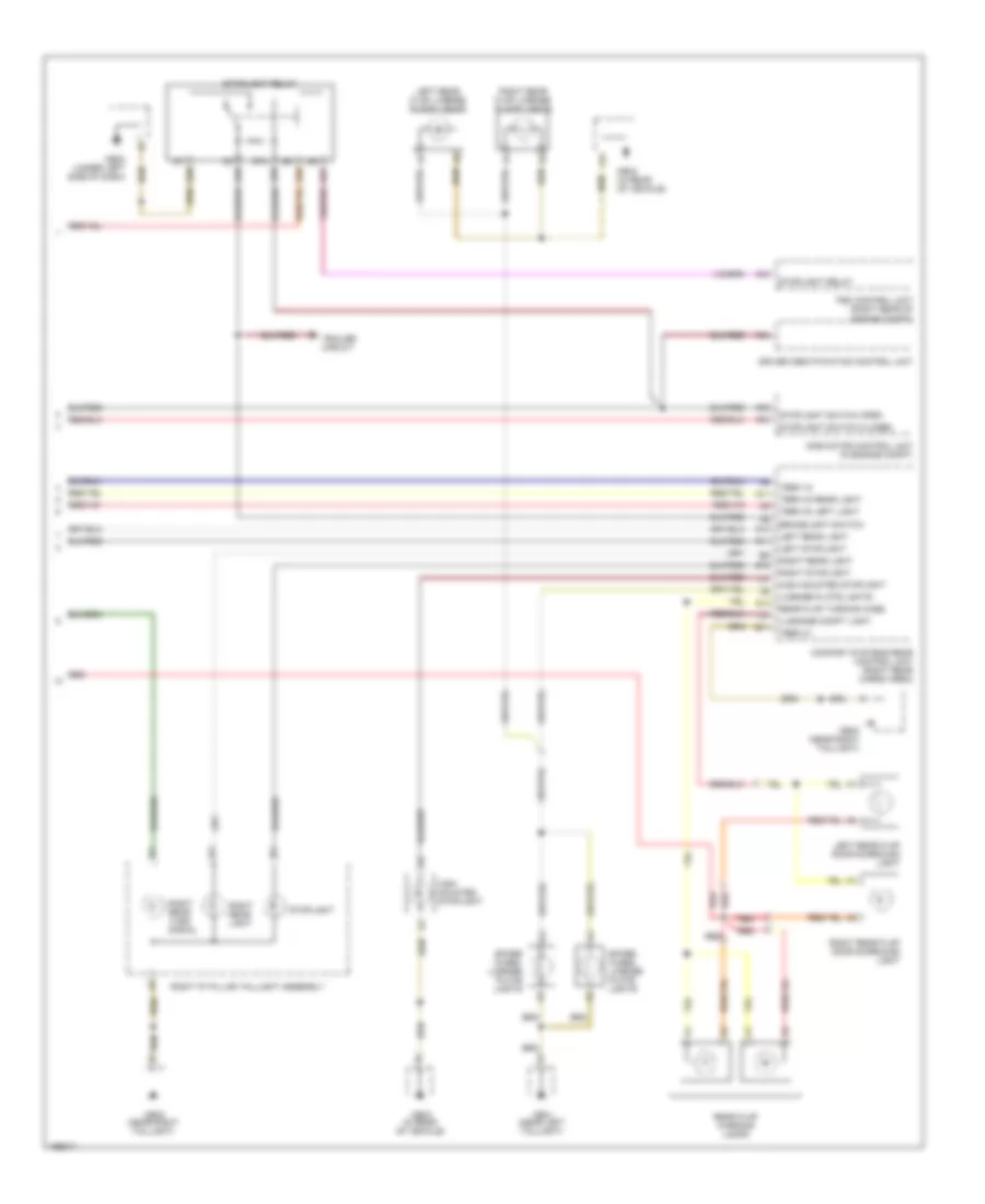 Exterior Lamps Wiring Diagram 2 of 2 for Porsche Cayenne 2004
