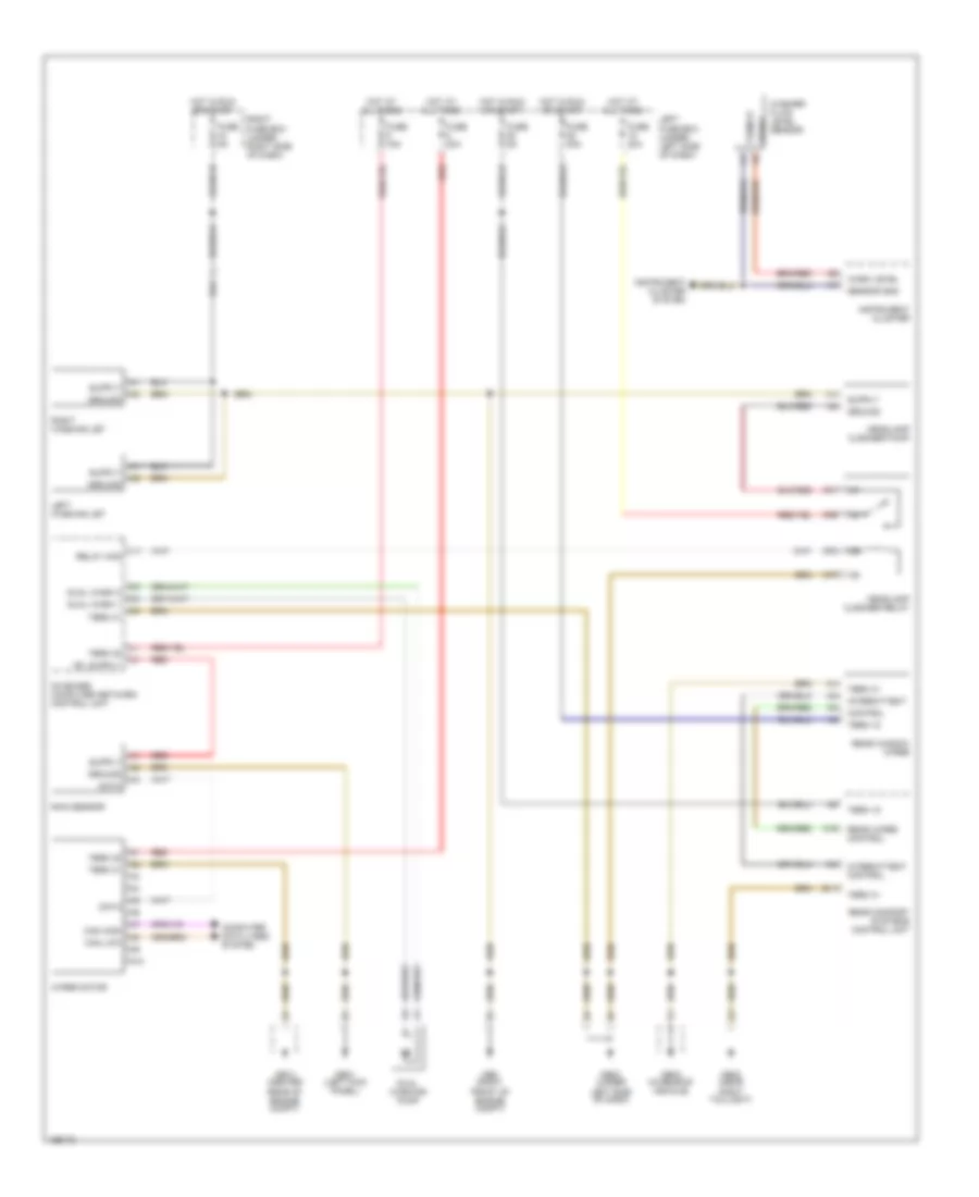 Электросхема стеклоочистителя, дворников и омывателя для Porsche Cayenne 2004
