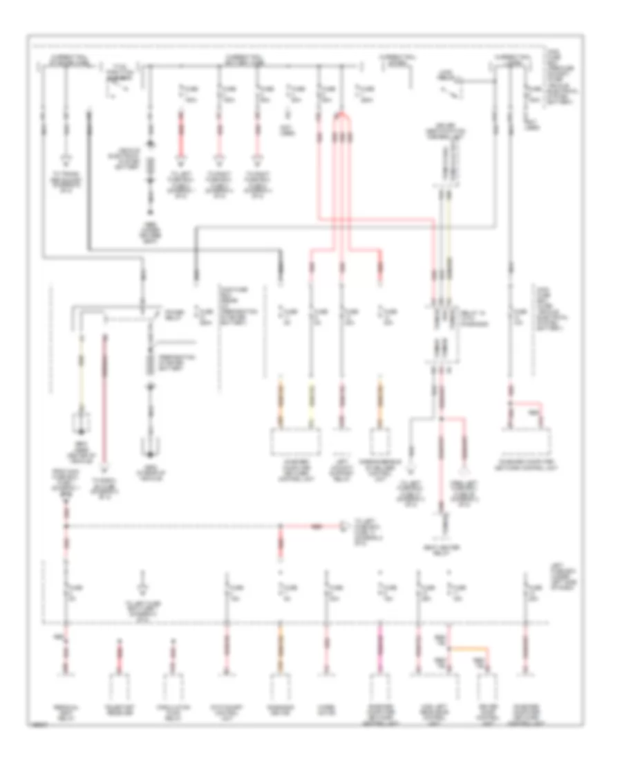 Power Distribution Wiring Diagram 1 of 8 for Porsche Cayenne Turbo 2004