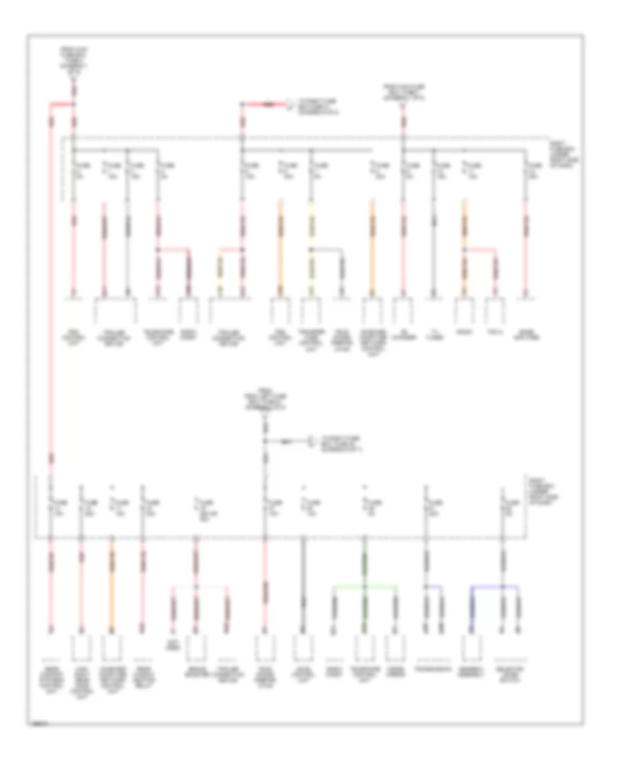 Power Distribution Wiring Diagram (4 of 8) for Porsche Cayenne Turbo 2004